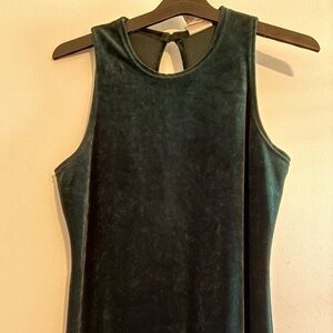 Forest Green Velvet 90’s Prom Dress